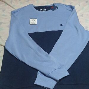 Izod Light Blue and Navy Crewneck Sweatshirt